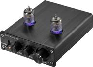 🎛️ nobsound hifi 6j2 vacuum tube preamplifier stereo preamp with digital treble and bass tone control in black logo