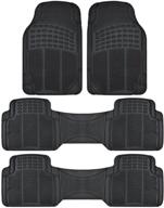 🚗 bdk car suv and van floor rubber mats - all weather protection, 3 rows 4 pieces, heavy duty (black), small - mt-783-781-bk_amzcd logo