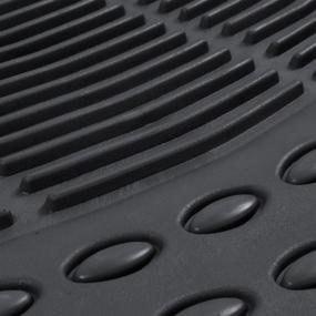 img 2 attached to 🚗 BDK Car SUV and Van Floor Rubber Mats - All Weather Protection, 3 Rows 4 Pieces, Heavy Duty (Black), Small - MT-783-781-BK_AMZCD