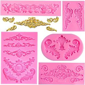 img 4 attached to Rainmae Curlicues Silicone Filigree Decoration Kitchen & Dining