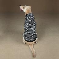 stylish small black casual canine cotton camo dog hoodie: a perfect blend of comfort and fashion logo