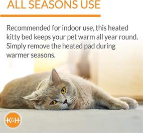 img 2 attached to 🐱 K&amp;H Pet Products Thermo-Kitty Heated Cat Bed in Mocha/Tan - Choose Your Perfect Size!