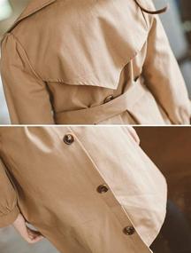 img 2 attached to 🧥 Fashionable Mallimoda British Cotton Breasted Boys' Jackets & Coats in Khaki - Trendy and High-Quality Clothing".