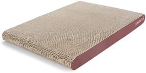 img 2 attached to 🐱 AMZNOVA Cat Scratcher Cardboard with Wood Floor Print – Scratch Lounge Sofa Bed & Scratching Pads