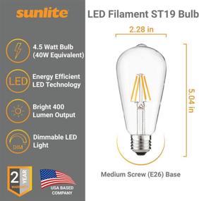 img 3 attached to Enhanced Illumination: Sunlite 80753 Dimmable Filament Equivalent - A Bright Solution