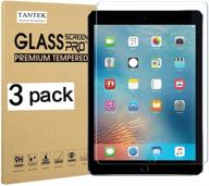 tantek [3-pack] ipad screen protector - 9.7-inch (2018/2017 model, 6th/5th gen), ipad air 1, ipad air 2, ipad pro 9.7-inch - premium tempered glass film for ultra clear protection логотип