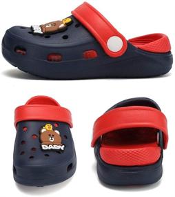 img 3 attached to 👶 Versatile Toddler Clog Slippers Sandals: Perfect Water Shoes for Boys and Girls – Beach, Pool, Garden, and Shower