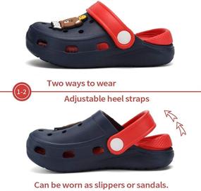 img 2 attached to 👶 Versatile Toddler Clog Slippers Sandals: Perfect Water Shoes for Boys and Girls – Beach, Pool, Garden, and Shower