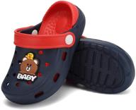 👶 versatile toddler clog slippers sandals: perfect water shoes for boys and girls – beach, pool, garden, and shower logo