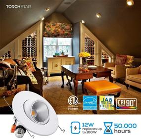 img 3 attached to TORCHSTAR Adjustable Recessed Downlight Retrofit Lighting & Ceiling Fans