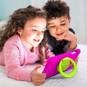 img 3 attached to Планшет для детей на Android 10 с диагональю 7 дюймов для малышей | WiFi-камера | 2ГБ+32ГБ | Родительский контроль | Google Play Store | YouTube | Netflix | Ударопрочный чехол | Розовый
