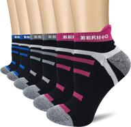 🧦 women's athletic ankle running socks with cushioned tabs - pack of 6 логотип