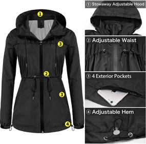 img 1 attached to 🧥 Stylish & Functional: Sunseen Waterproof Lightweight Outerwear Windbreaker for Women