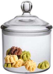 img 4 attached to 36 Oz Premium Quality Acrylic Apothecary Jar - Airtight Lid, Break-Resistant, BPA-Free