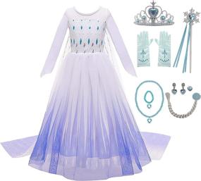 img 4 attached to 👸 Enchanting Princess Party Dress Costumes Accessories: Elevate Your Little Princess's Magical Party!