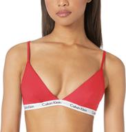 calvin klein carousel triangle bralette women's clothing in lingerie, sleep & lounge logo