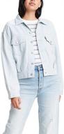 women's clothing: levis utility trucker jackets in oversized fit logo
