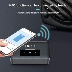 img 2 attached to 🔗 Wireless Bluetooth 5.0 Transmitter Receiver with NFC, 3.5mm AUX RCA Optical Input/Output, aptX Low Latency, HiFi Audio Adapter for PC/TV/Speaker/Headphone