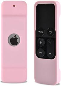 img 3 attached to 📺 Protective Pink Silicone Case for Apple TV 4K & 4th Gen Siri Remote: Shockproof Cover with Siri Capability