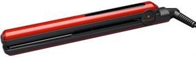img 3 attached to Wazor Professional Ionic Hair Straightener: 1 Inch 2 in 1 Ceramic Tourmaline Plates with Temperature Settings and Auto Shutoff - Red