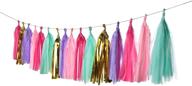 🦄 25-piece unicorn pastel tissue paper tassel diy party garland decoration for various events & occasions logo