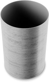 img 4 attached to 🗑️ Umbra Treela Small Trash Can: Stylish Durable Garbage Bin for Bathroom, Bedroom, Office and More - 4.75 Gallon Capacity with Light Grey Barn Wood Exterior Finish