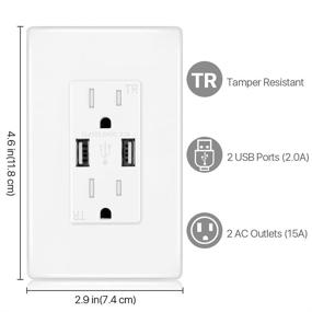 img 3 attached to 🔒 Efficiently Secure Your Electronics with TNP Outlet Resistant Receptacle Electrical