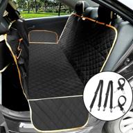 🐾 confote dog car seat covers with mesh visual window - durable & scratchproof back seat cover with storage pockets - non-slip & washable car hammock for dogs - suitable for various vehicles logo