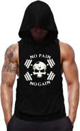 sculpt your physique with szkani mens skull print sleeveless fitness vest bodybuilding stringers logo