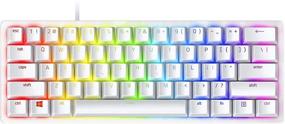 img 4 attached to ⌨️ Razer Huntsman Mini 60% игровая клавиатура: максимальная скорость с щелчком оптических переключателей, подсветка Chroma RGB, клавиши из PBT, меркурийно-белый - Найдите сейчас!