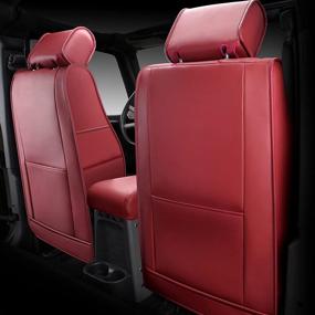 img 1 attached to NS YOLO 2007-2021 Wrangler JK Custom Leather Seat Covers (2007-2010 Wrangler 2-Door Interior Accessories