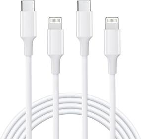 img 4 attached to Sundix USB C to Lightning Cable - Fast Charging, 2-Pack 10ft Type C to Lightning Cable for iPhone 13/12/12 PRO/Max/11/11PRO/XS/Max/XR/X/8/8Plus