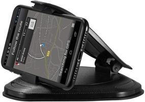 img 4 attached to 📱 LUXMO 3-в-1 крепление для GPS и планшета (до 7 дюймов) и держатель для телефона - универсальное противоскользящее крепление для прибора Garmin Tomtom Navigator, планшета Samsung и смартфонов (5-7 дюймов)