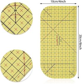 img 3 attached to 🧵 Quilting Heat Ruler for Sewing and Patchwork - Hot Ironing Ruler with Hot Measuring Technology - Knitting and Tailor DIY Craft Tool - Sewing Accessories (Pack of 3)