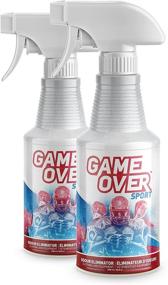 img 3 attached to Biotech Odor Eliminator Spray - 2 Pack of 500 ml Bottles - for Smelly Feet, Shoes, Clothes, Sport Equipment by Game Over