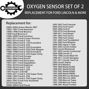 img 1 attached to ⚙️ Высококачественный комплект датчика кислорода для Ford F150 F250 Ranger Expedition Explorer Escape и других моделей – Замена # 15717, 15716, 15664, ZZC318861