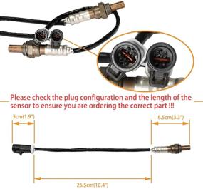 img 3 attached to ⚙️ High-Quality Oxygen Sensor Set for Ford F150 F250 Ranger Expedition Explorer Escape and More – Replace# 15717, 15716, 15664, ZZC318861