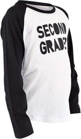 img 1 attached to 👕 Эксклюзивная одежда для мальчиков Baseball Raglan для школы и верхняя одежда: футболки и рубашки