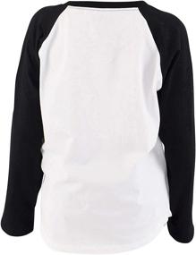 img 2 attached to 👕 Эксклюзивная одежда для мальчиков Baseball Raglan для школы и верхняя одежда: футболки и рубашки