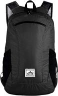 peicees lightweight backpack waterproof style1 black logo