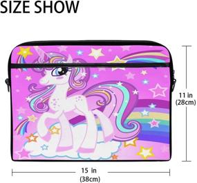 img 3 attached to Cartoon Rainbow Shoulder Crossbody Briefcase