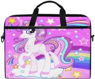 cartoon rainbow shoulder crossbody briefcase logo