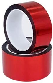 img 3 attached to 🎨 Weyoo Metallic Tape Mirror Tape DIY Decorative Tapes - Red, 2 Inches x 55 Yards: Enhance Your Craft Projects with Vibrant Metallic Accent