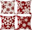 niditw greetings snowflakes decorative pillowcase logo