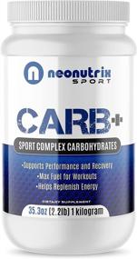 img 4 attached to 💪 2.2 lbs/1 Kg Carbohydrate Powder Complex Carb Supplement for Muscle Endurance and Sustained Energy – Easily Absorbed Pre or Post Workout Fuel for Men &amp; Women by Neonutrix Sport