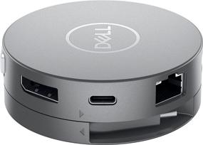 img 3 attached to 💻 Адаптер Dell DA310 USB-C для мобильного использования: 7-в-1 док-станция и адаптер, серый [Совместим с ноутбуками с портом C типа]