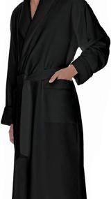 img 1 attached to 🛀 Luxurious Microfiber Men's Terry Plush Bathrobe