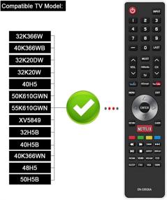 img 2 attached to 📺 Gvirtue EN-33926A Compatible Replacement Remote Control for Hisense EN33926A TV - Applicable for 32K366W, 40K366WB, 32K20DW, 32K20W, 40H5, 50K610GWN, 55K610GWN, XV5849, 32H5B, 40H5B, 40K366WN, 48H5, 50H5B