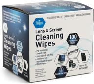 👓 medpride premoistened lens wipes, 100-pack: anti-static, anti-fog, quick-dry & scratch-free cleaning cloths - ideal for led touch screens, iphones, ipads, monitors, eyeglasses, camera lenses, laptop logo