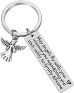 distance farewell going leaving keychain logo